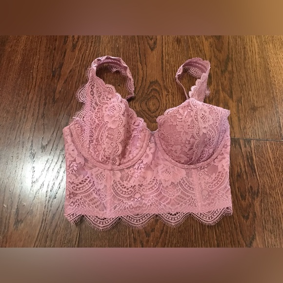 Dream Angels Victoria’s Secret Lined Demi Double Demi 34 C Bra Bustier Lace NWT - Picture 8 of 9